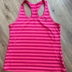 Pink new balance active wear top